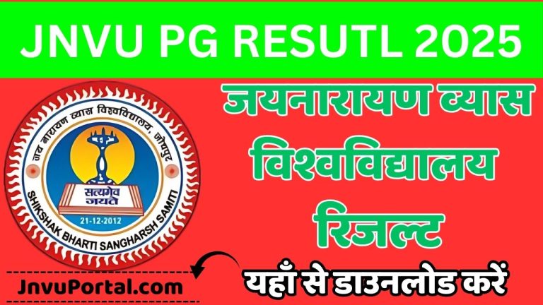 JNVU MSC MA RESULT