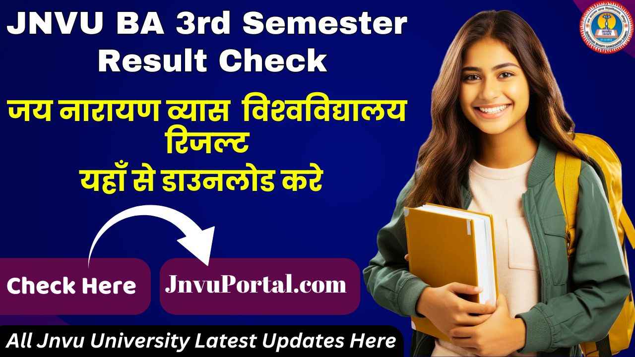 JNVU BA 3rd Semester Result 2025