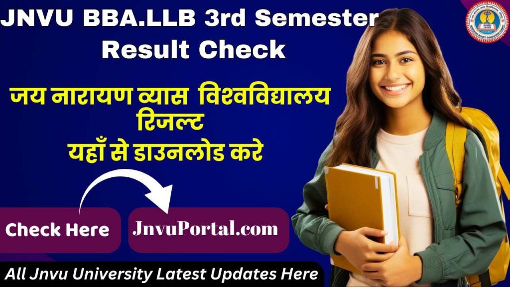 JNVU BBA LLB 3rd Semester Result 2025