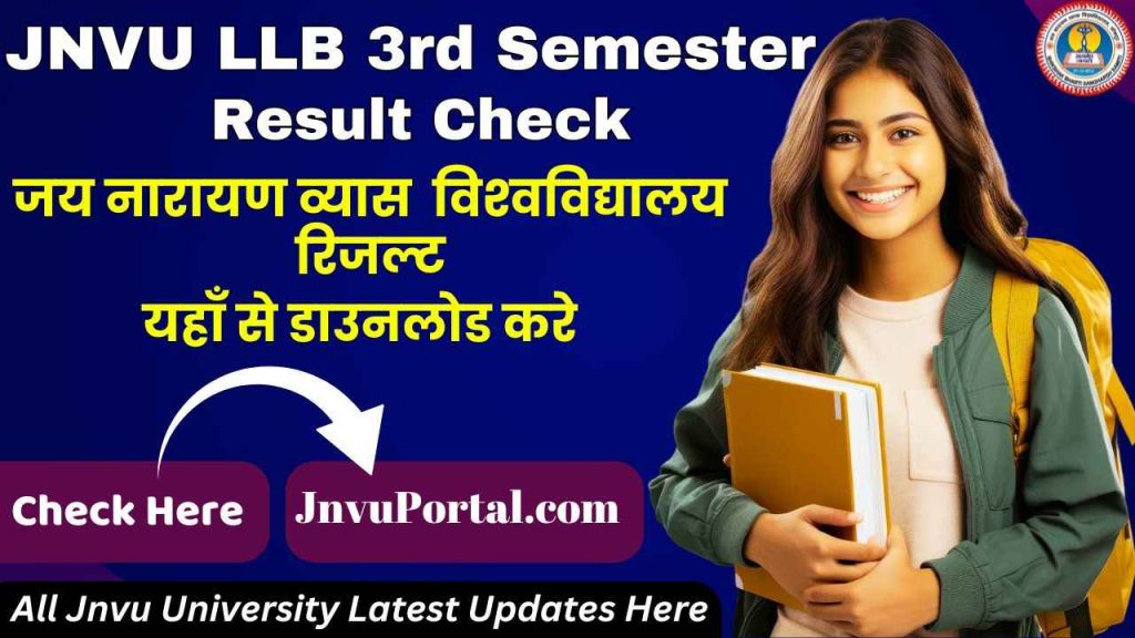 JNVU LLB 3rd Semester Result 2025