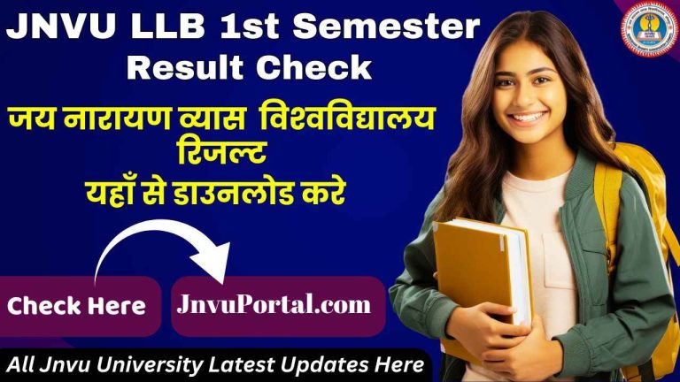 JNVU LLB 1st Semester Result 2025