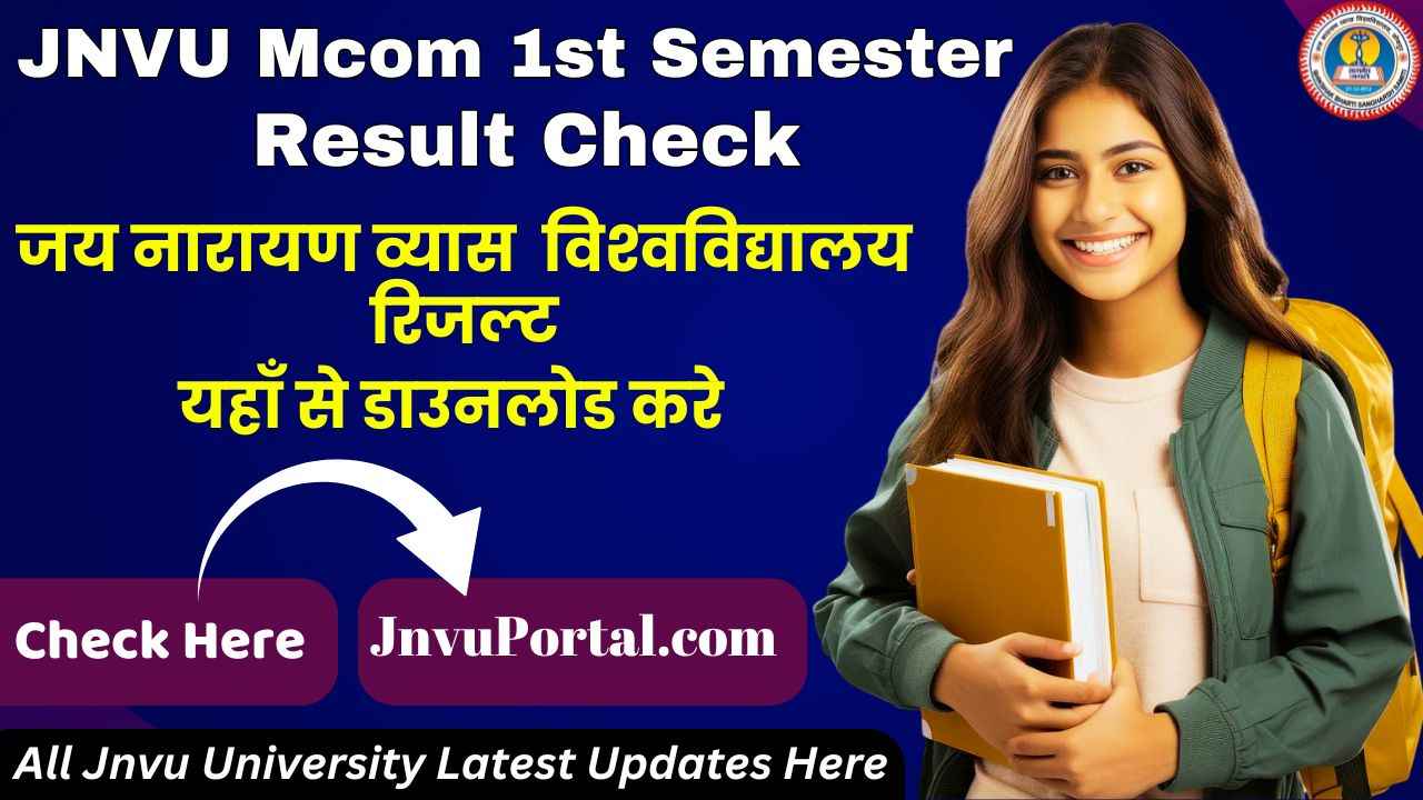JNVU Mcom 1st Semester Result