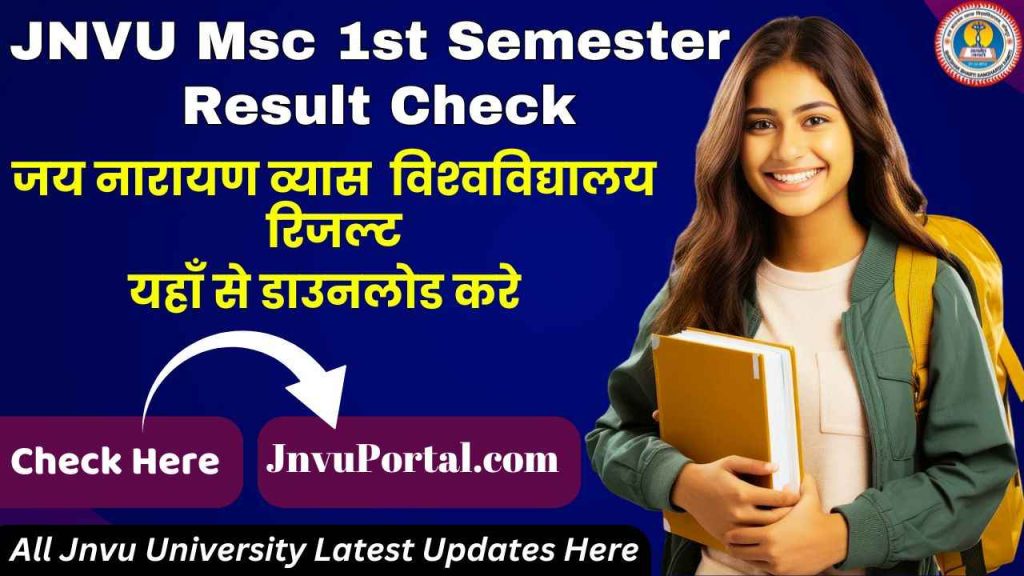 JNVU Msc 1st Semester Result