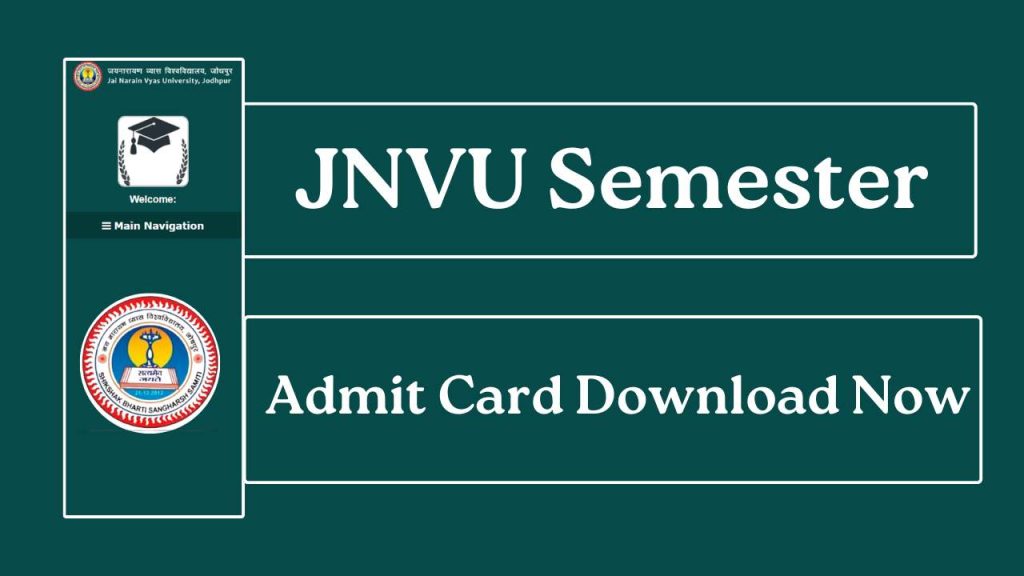 JNVU Admit Card 2026 Download Now