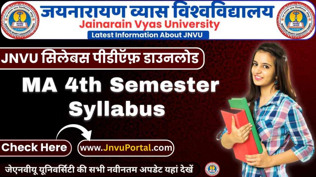 JNVU MA 4th Semester Syllabus